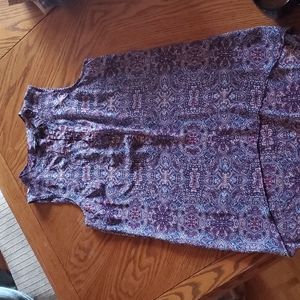 Sheer sleeveless blouse